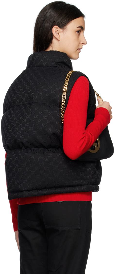 gucci gg monogram puffer vest|Gucci bulletproof vest.